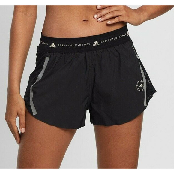 Adidas by Stella McCartney TruePace Multipurpose Shorts sz XS black - Picture 2 of 10